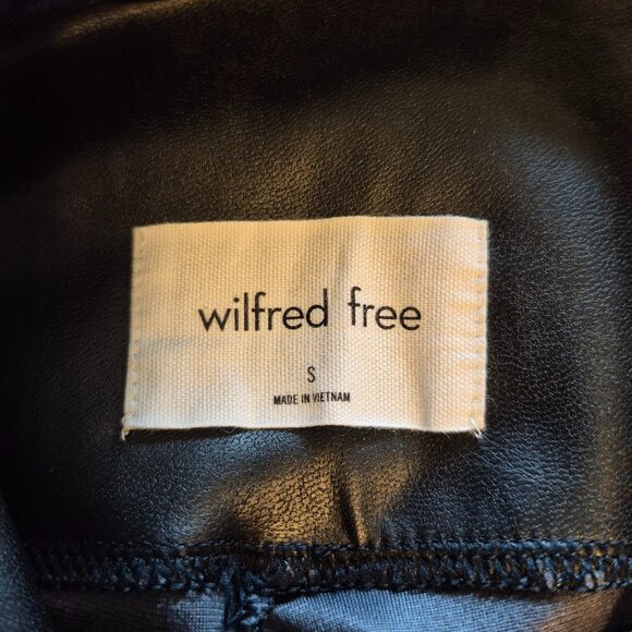 Wilfred Free Daria Black Faux Leather Leggings Size Small - Picture 6 of 8